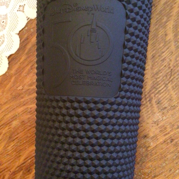 Starbucks Disneyland 50th Anniversary Geometric Studded 24 oz Tumbler in Black - Picture 9 of 9